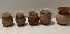 5 petits abreuvoirs  à grives en  terre cuite