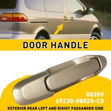 Outside Sliding Door Handle For 1998-03 Toyota Sienna Gold Rear 69230-08020-C0 H