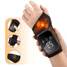 Cordless Hand Wrist Massager for Pain Relief w/3 Heat Levels  3 Vibration Modes