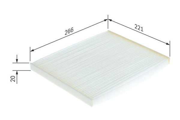 Bosch Filter, Innenraumluft 1 987 432 188 FüR Opel Fiat CitroËN Alfa Romeo-image