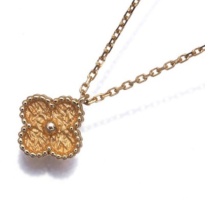 Auth Van Cleef & Arpels Necklace Sweet Alhambra 18K 750 Rose Gold