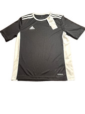 NEW Adidas Aeroready Entrada 18 BLACK /WHITE Jersey BOYS Size MEDIUM Read