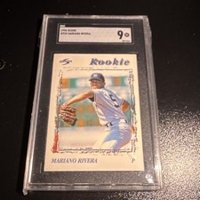 Score 1996 Mariano Rivera #225 SGC 9 Graded Baseball Card New York Yankees