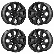 17 Dodge Ram 2500 Satin Black Wheels Rims Factory Oem 2599 2017-2024 Set 17 Dodge Ram 2500 Satin Black Wheels Rims Factory Oem 2599 2017-2024 Set