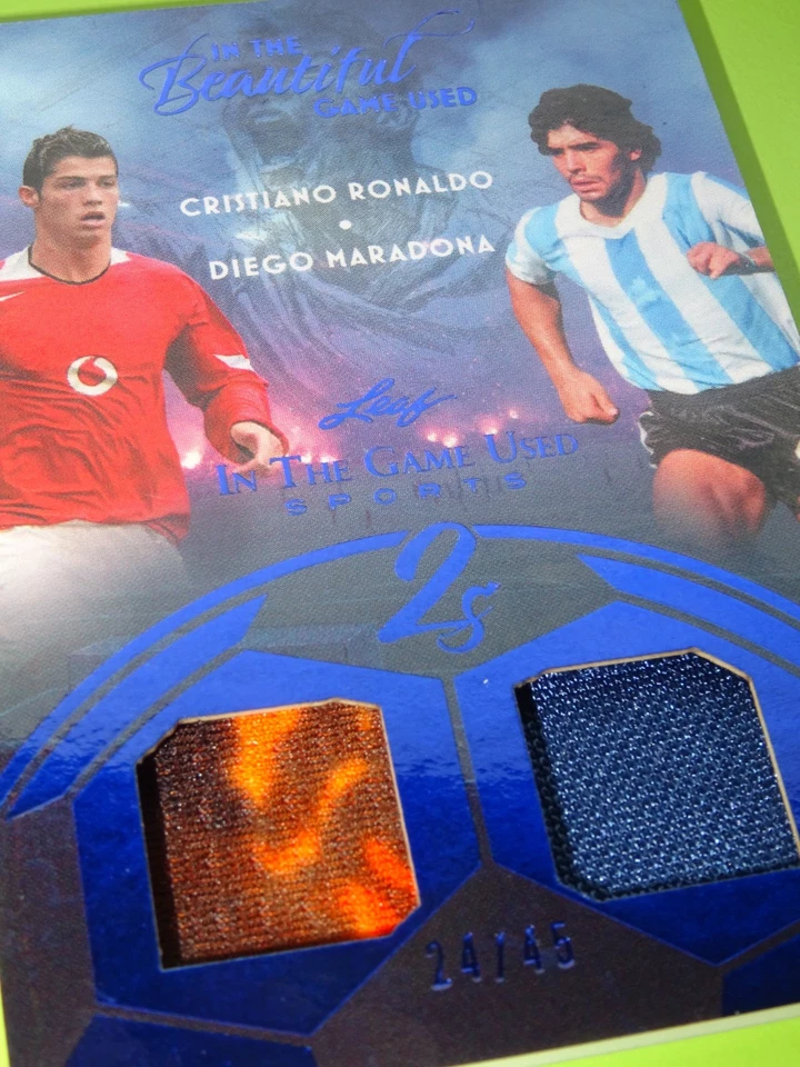 Leaf 2025 Cristiano Ronaldo Diego Maradona beautiful Patch /45 no Panini Topps - Bild 1 von 4