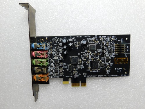 Creative Sound Blaster Audigy FX SB1570 PCIe x1 5.1 Sound Card SBX Pro Studio