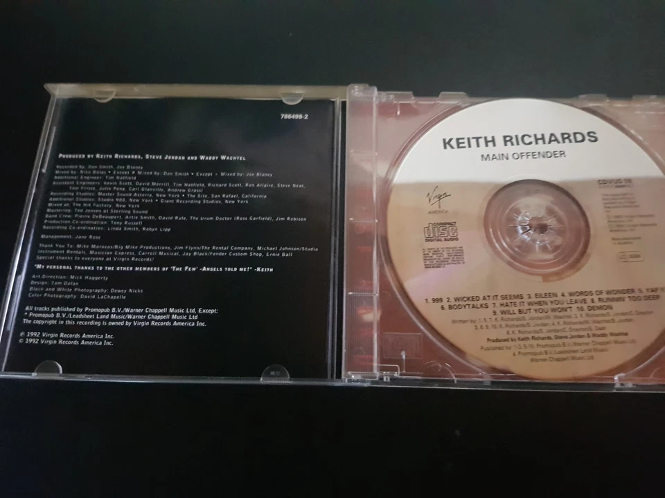 Keith Richards – Main Offender (CD, VG+) - Bild 3 von 3