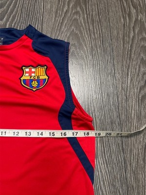 Mens Nike Barcelona 2007-08 Training Sleeveless Top Jersey Shirt