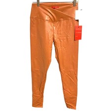 NWT Hot Kiss Stretch Faux Leather Mocha Mousse Leggings Women Plus Size M