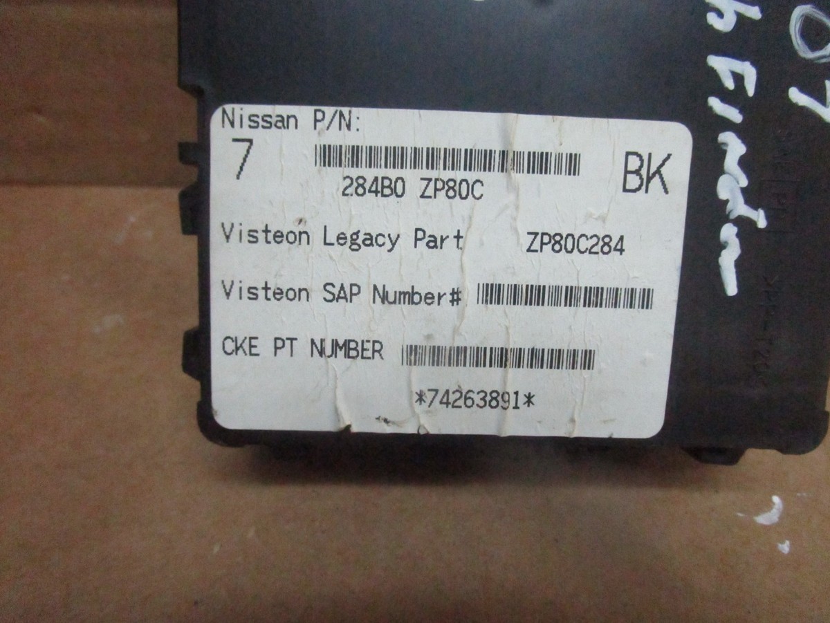 2007 2008 Nissan Pathfinder Body Computer Module BCU BCM