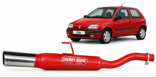 Cherry Bomb Exhaust To Fit Renault Clio 1.2 8v 16v Direct Fit Oval Slash Cut