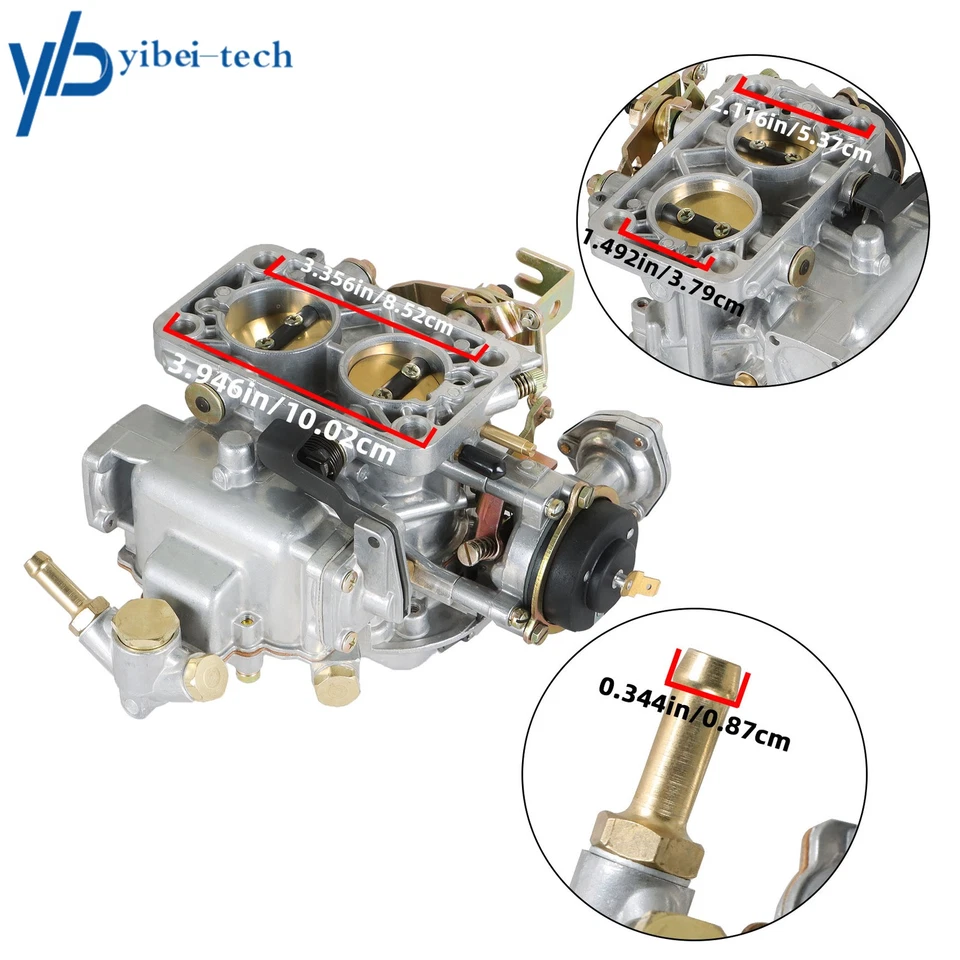 2BBL Carburetor For Weber 32/36 DGV DGEV Carb Nissan Mazda Toyota Pickup 20R 22R - Image 3 of 4