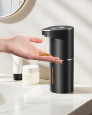 Automatic Liquid Soap Dispenser 350ML Wall Mount Sensor Type-C Rechargeable Blac