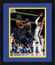 Framed Jonathan Kuminga Warriors Autographed 8x10 Reverse Layup vs Spurs Photo