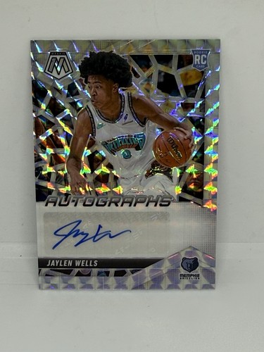 2024-25 Panini Mosaic Jaylen Wells Silver Mosaic Prizm RC Auto Grizzlies