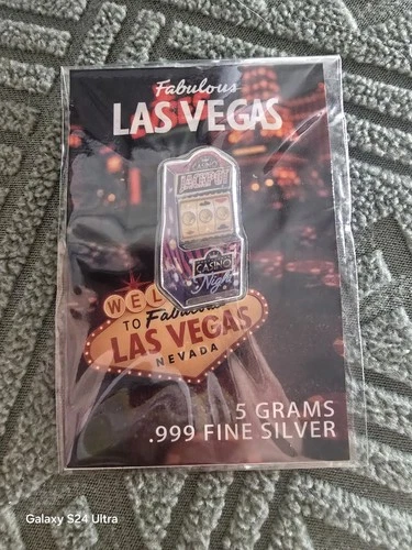 "Fabulous Las Vegas" NV Coin 5 gr  Silver .999 Slot Machine Bar