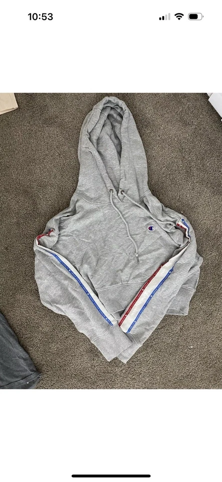 Champion Cropped Hoodie Size S