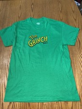 DR. SEUSS THE GRINCH MEN'S CHRISTMAS THEMED SHORT SLEEVE SHIRT MEDIUM NWOT