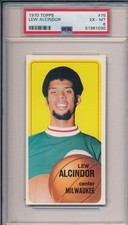 1970 TOPPS #75 LEW ALCINDOR - PSA 6 EX-MT (SVSC)