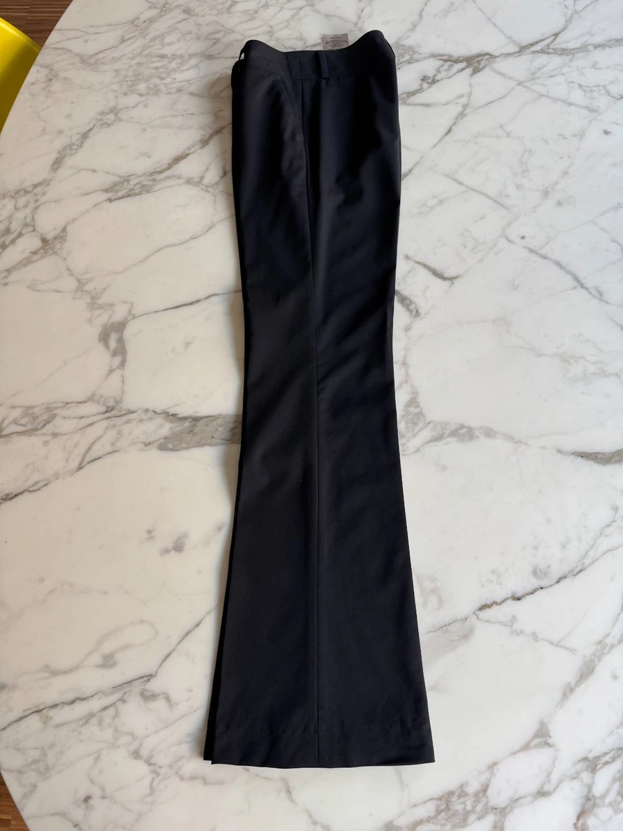Traje bootleg negro Burberry 2010 vintage Reino Unido talla 6/EE. UU. talla 4 cinturón inc