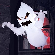Halloween 4.5 FT Inflatable Ghost Snow LED Decoration Outdoor Inflatables