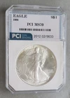 1986 American Eagle - Rare Grade -.999 Silver Dollar - PCI