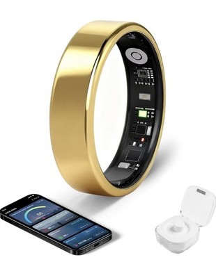 Smart Ring Fitness Tracker SpO2 Sleep Monitor IP68 Waterproof Step Counter
