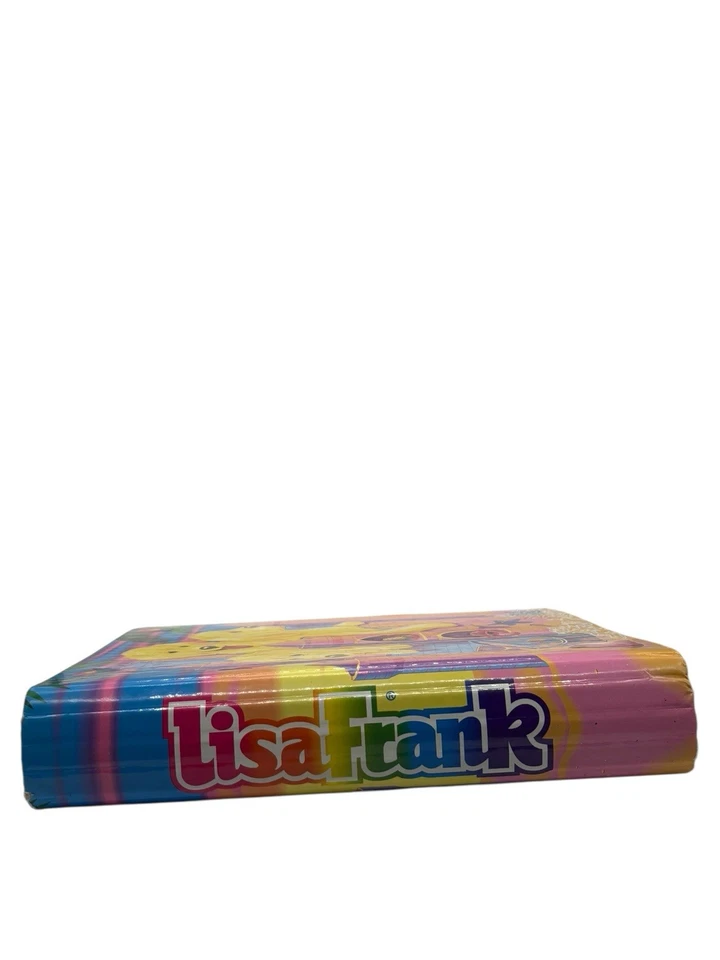 "Carpeta Lisa Frank Puppy Sandcastle 1,1/2"" años 90 de colección tres perros amarillos dorados" Foto 3 de 4