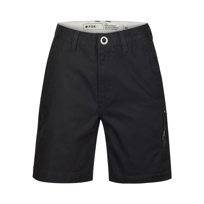 Fox Racing Youth Essex Short Black 8 24"  Classic chino style BNWT 32284-001