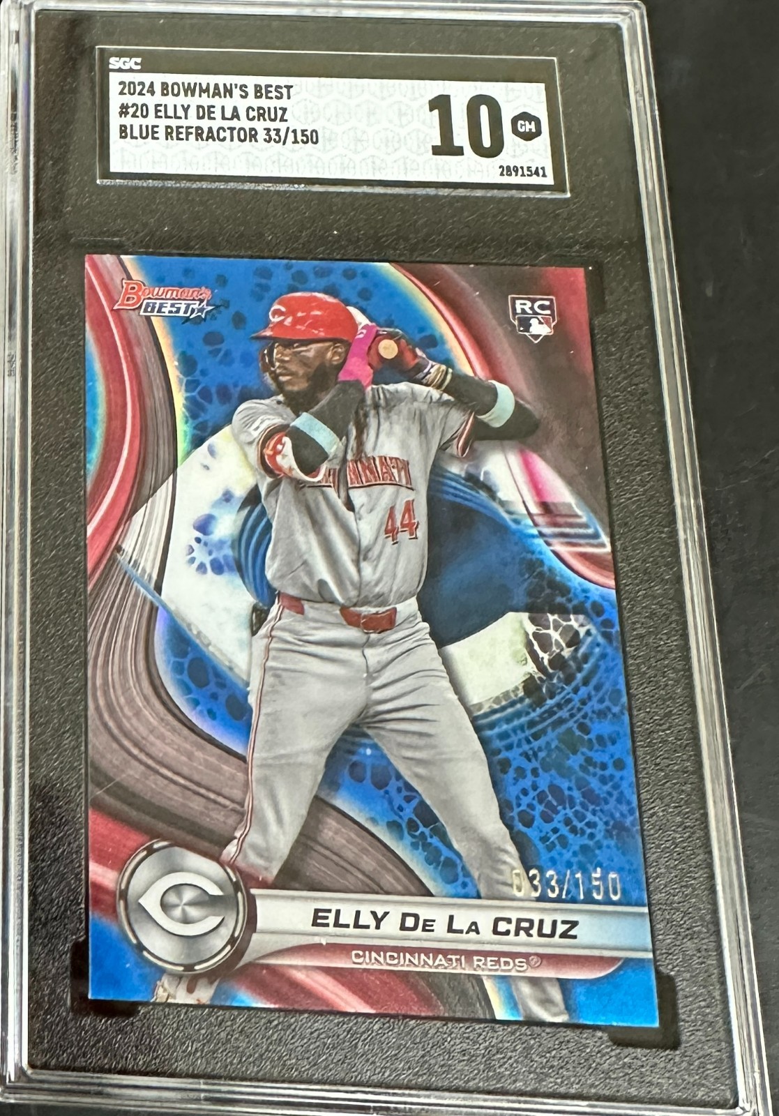 2024 Bowman's Best Blue Refractor /150 Elly De La Cruz #20 PSA 10 MINT Rookie RC