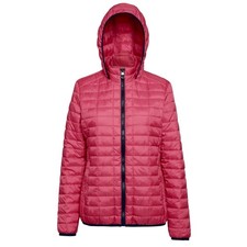 2786 Womens/Ladies Honeycomb Padded Hooded Jacket  RW5019
