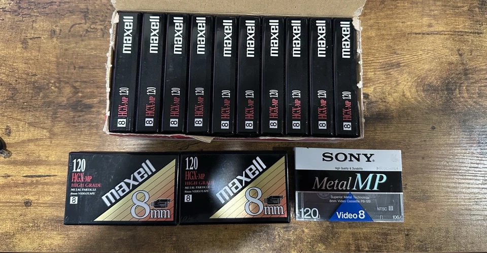 Maxell 8毫米视频磁带HGX-MP(12)和索尼金属MP Video8磁带(1) — 第 2/2 张图片