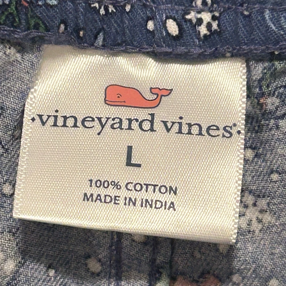 Pantalones de salón de Navidad de franela para hombre Vineyard Vines en "Santa Whale" talla grande Foto 4 de 4