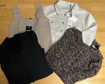Kleidungspaket Set Frauen Top Jacke Sommer Morgan Kaffee Neu Etikett 38 M TOP