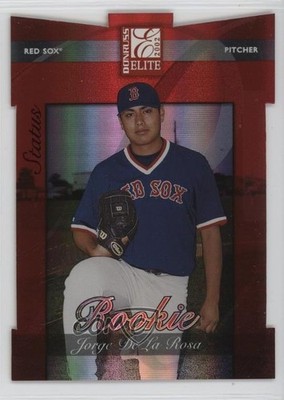 2002 Elite Status Die-Cut The National 1/5 Jorge De La Rosa #154 Rookie RC 4at
