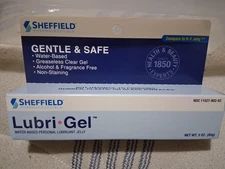 Sheffield's Lubri-Gel, a water-based personal lubricant jelly.