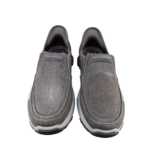 Skechers Slip Ins Men's Gray Charcoal Comfort Shoes Size 13 204809 - Picture 7 of 13