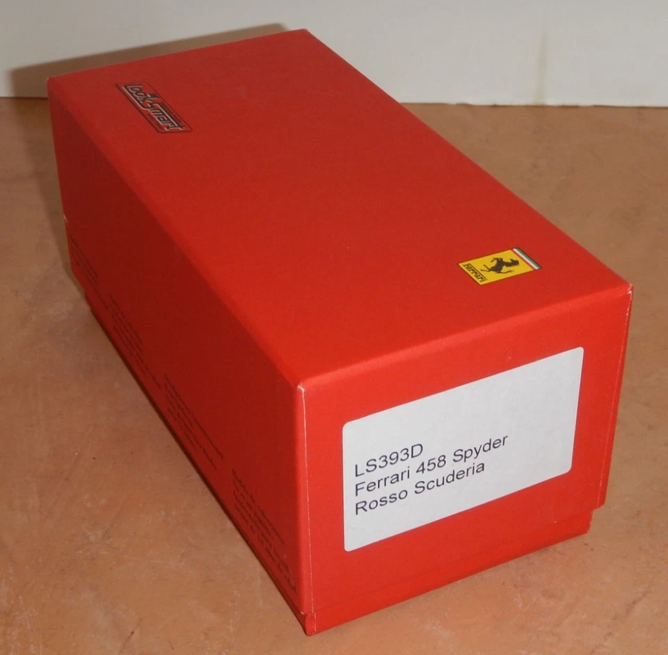 LOOKSMART 1/43 SCALE - FERRARI 458 SPYDER, LS393D, ROSSO SCUDERIA, NOS - Image 2 of 2