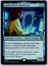 April O'Neil, Hacktivist Foil Teenage Mutant Ninja Turtles 29 NM MTG Card