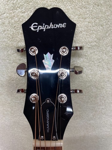 Epiphone Hummingbird Studio Solid Top Acoustic Electric Faded Cherry MINT MINT! - Picture 6 of 15