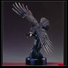 EAGLE Bronze Resin Sculpture Statue Large Home Decor Desk Designer Flying Bird
