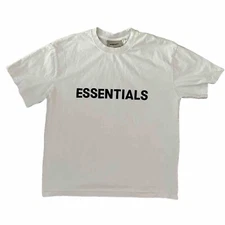 Fear of God Essentials White Short Sleeve T-Shirt Size Large M FOG Clean