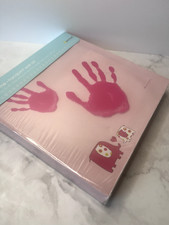 Pearhead Baby And Me Handprint Wall Art with Canvas, Brush, Pink and Blue Paint