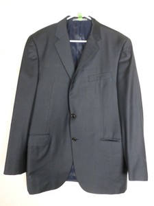 Hickey-Freeman-Mens-Two-Piece-Suit-Size-42R-Pants-36x30-Blue-Two-Button-Vented
