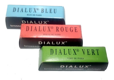 Dialux Rouge 3pcs set Red Blue Green Polishing Buffing Jewelry Precious metals