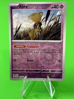   Pokemon Abra S & V Twilight Masquerade Reverse Holo Common 080/167 NM!!  