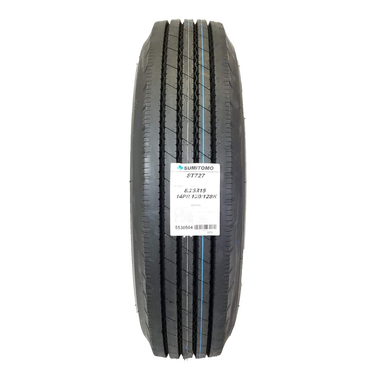 1 (One) 8.25R15 Sumitomo ST727 (G) 14/32nd All Position Rib With