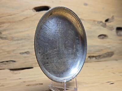 Vintage Swedish Forsilvr Coaster Plate Stadhuser-Stockholm Trinket