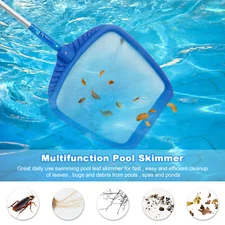 Large Swimming Pool Cleaning Net Leaf Skimmer Rake Fine Mesh Hot Tub Spa Pond US