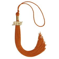 Endea Graduation Orange Tassel With Gold Date Drop